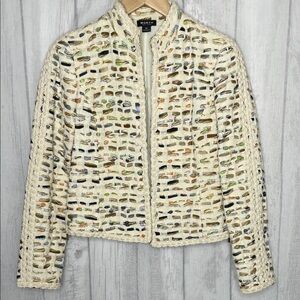 Worth Cream Multicolor Women's Blazer